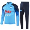 Napoli Quarter Zip Tute Felpe da Allenamento 2023-24 Blu per Uomo